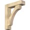 Ekena Millwork Legacy Block Rough Sawn Bracket w/ Offset Brace, Douglas Fir, 6"W x 24"D x 28"H BKT0604X24X28LEC05RDF - alternate 1